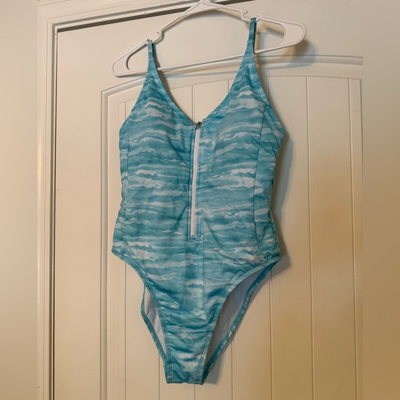 Hurley Blue Wave One Piece Swimsuit - Picture 1 of 7